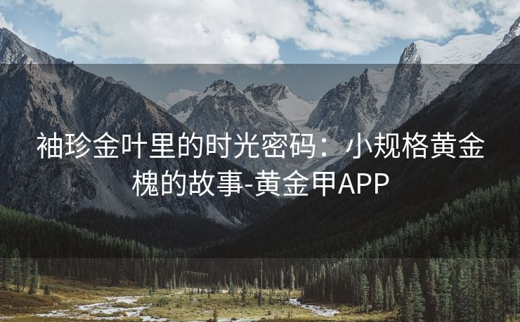 袖珍金叶里的时光密码：小规格黄金槐的故事-黄金甲APP